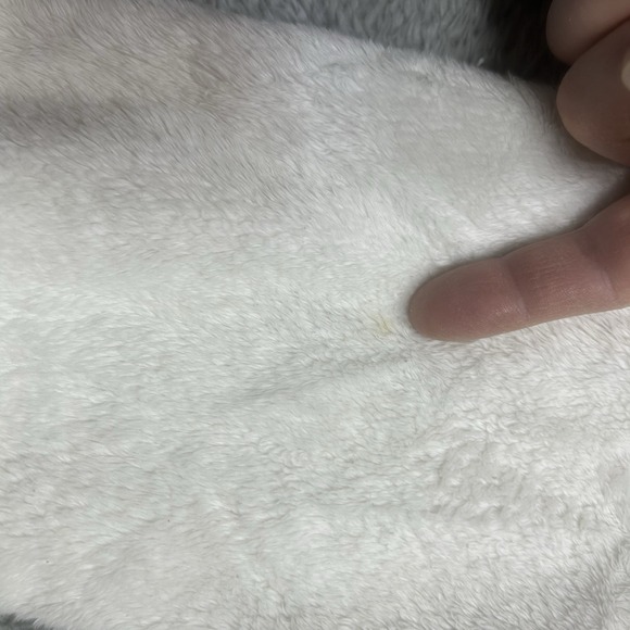 The North Face Osito Jacket Womens M White Pink Ribbon Breast Cancer Fleece FZip - Picture 10 of 14